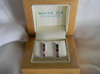 Diamond and Pink Topaz Earrings from Serengeti West 202//151
